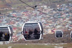 Канатная дорога в январе